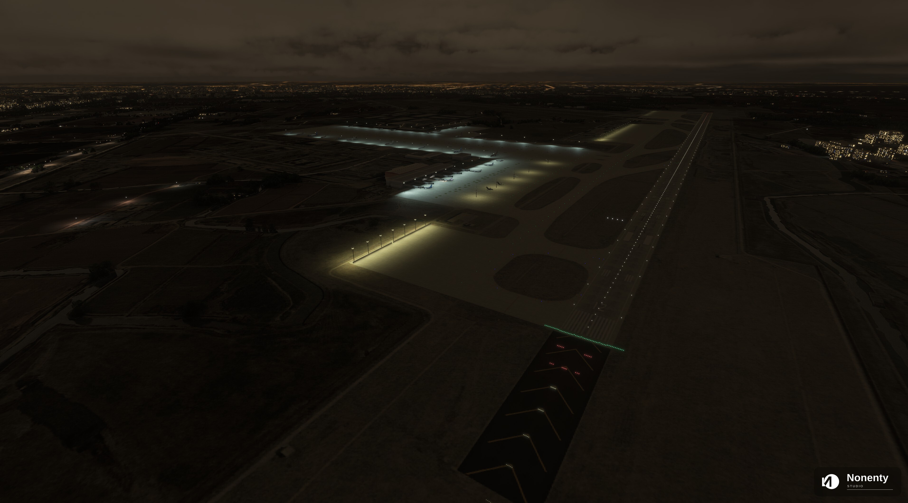 Jiaxing Nanhu Airport night view